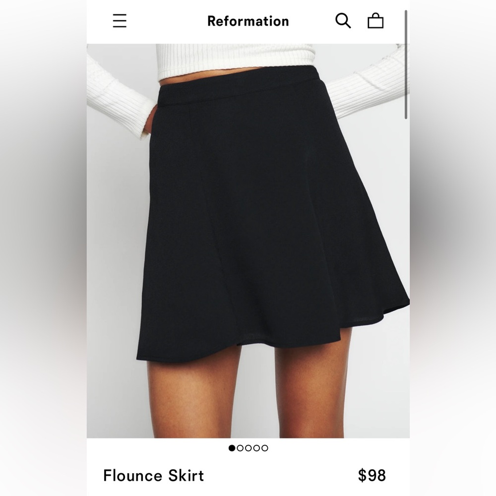 Reformation Flounce Skirt
